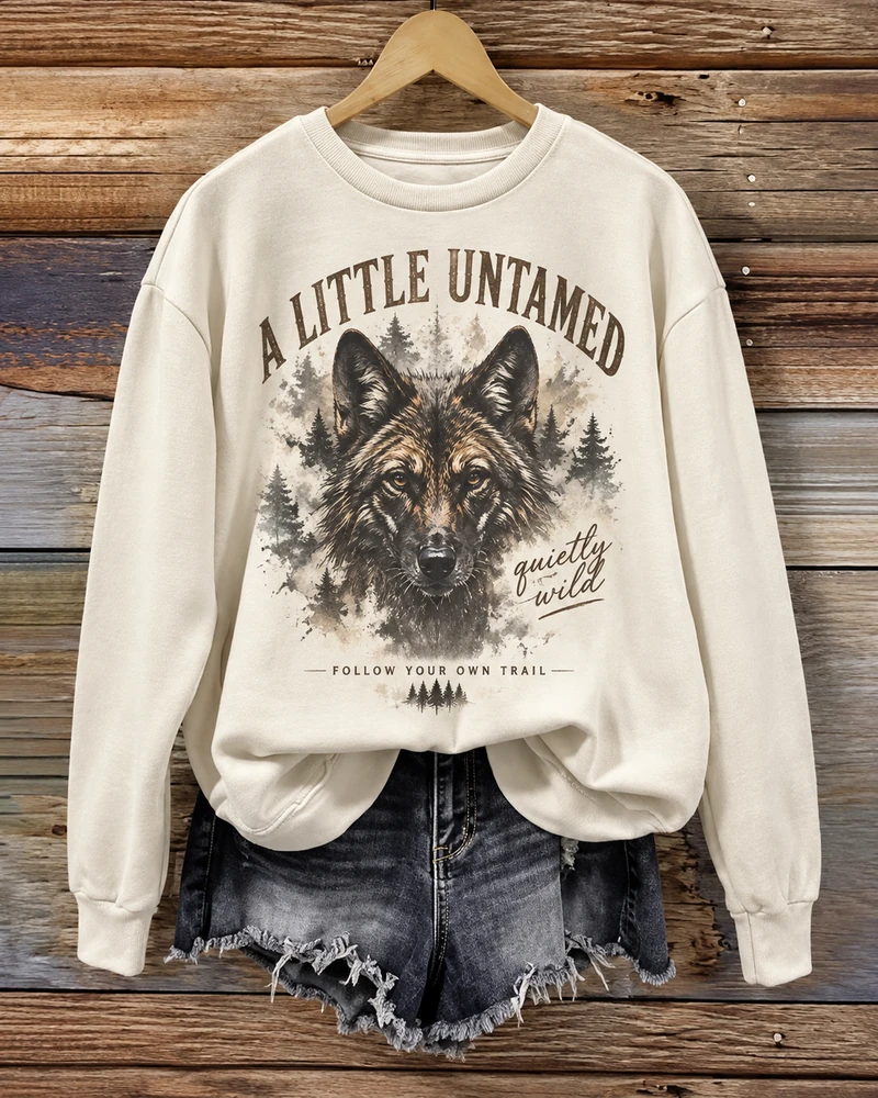 A Little Untamed Maned Wolf Sweatshirt — main view