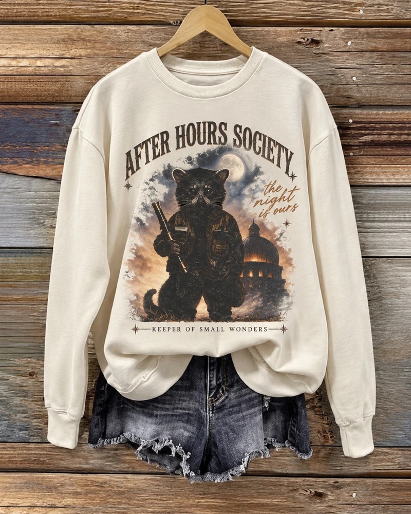After Hours Society Night Archive Sweatshirt — main view