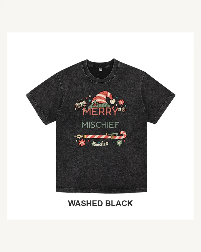 Merry Mischief Teacher Christmas T-shirt