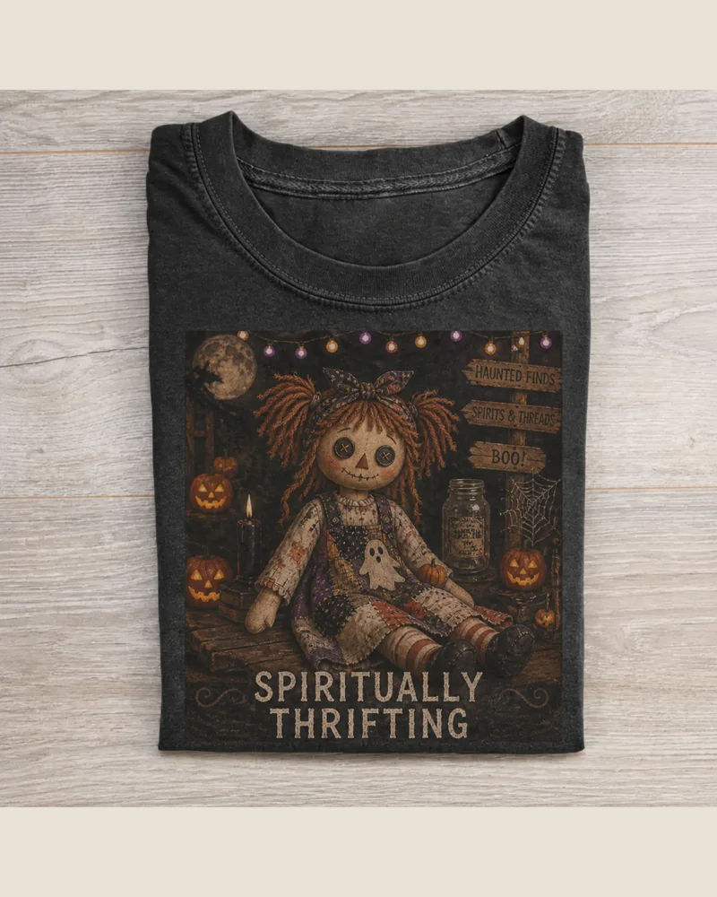 Spiritually Thrifting Rag Doll T-shirt