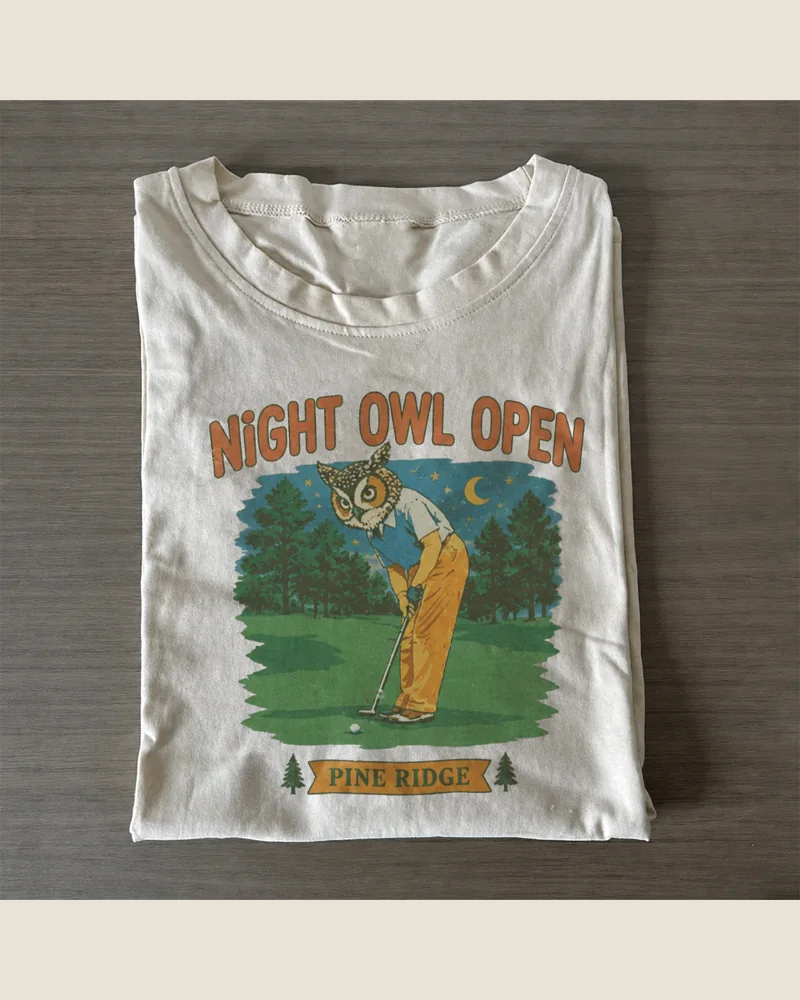 Night Owl Open Golf T-shirt
