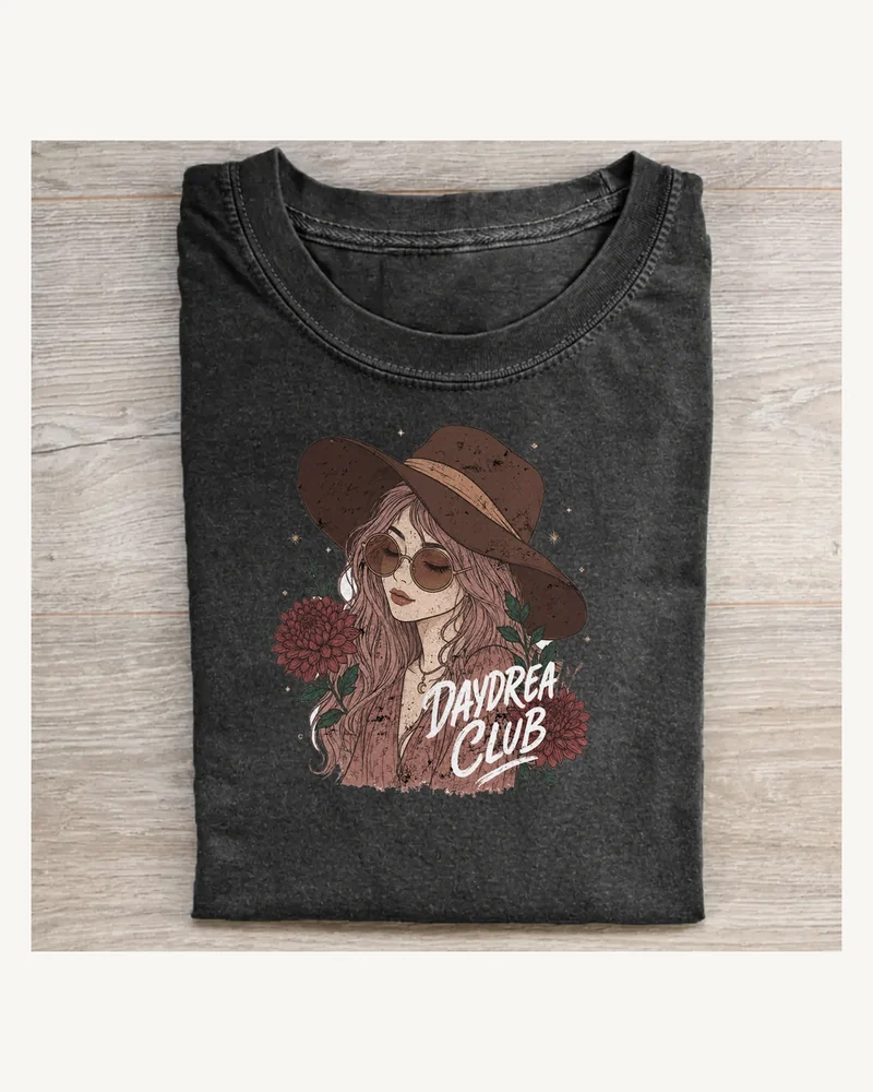 Daydream Club Floral Portrait T-shirt