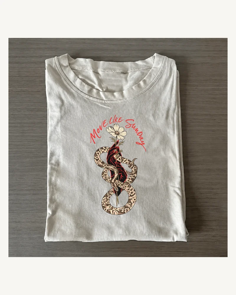 Move Like Smoke Snake Floral T-shirt