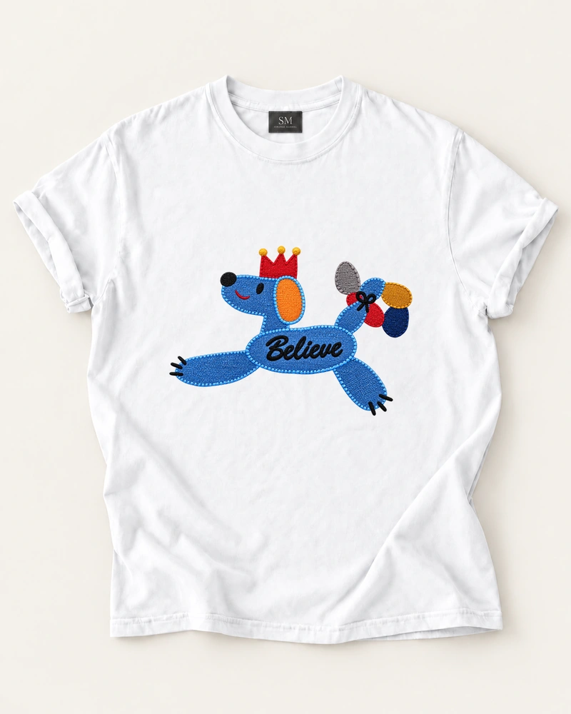 Believe Crowned Dog T-Shirt
