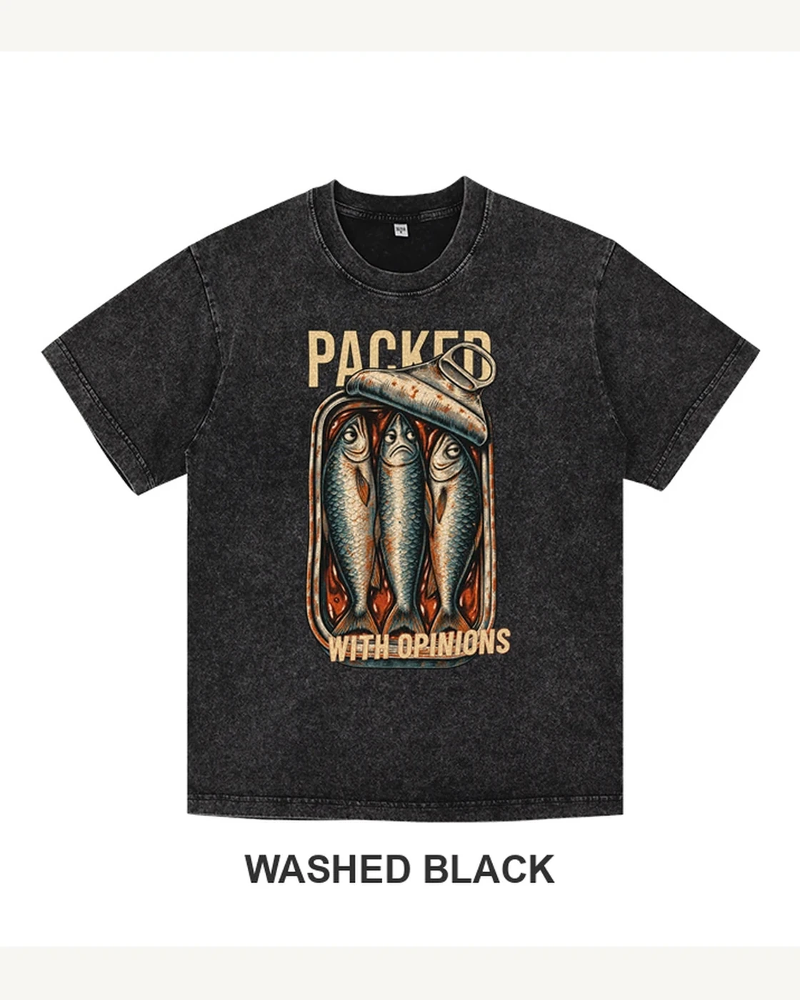 Packed With Opinions Vintage Sardine Graphic T-shirt