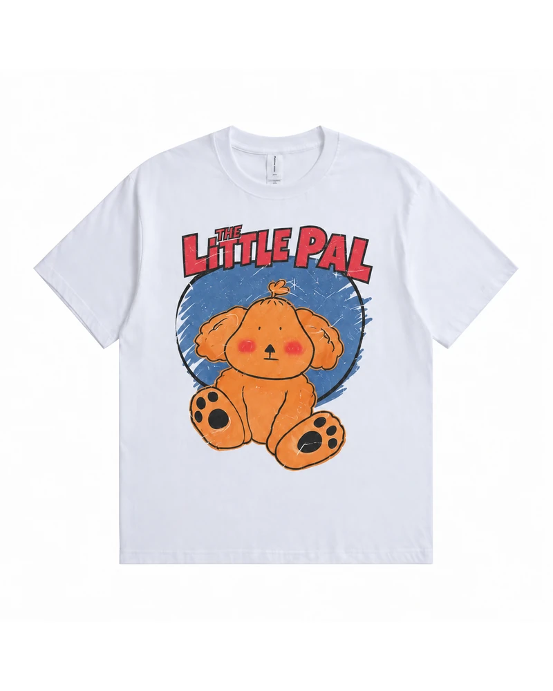 The Little Pal Cartoon Dog T-shirt — complete product view