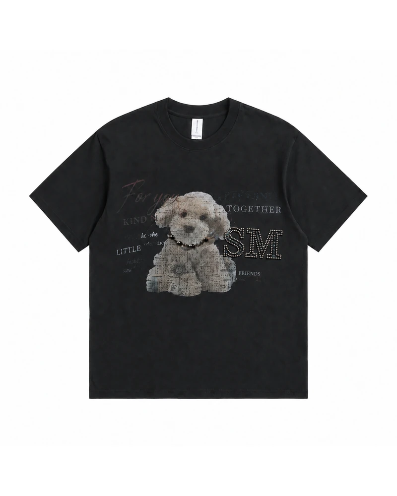 For You Poodle Collage T-shirt — main view