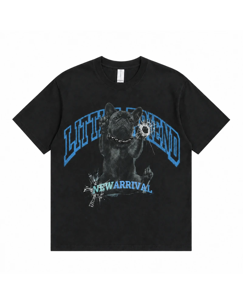 Little Friend French Bulldog T-shirt — main view