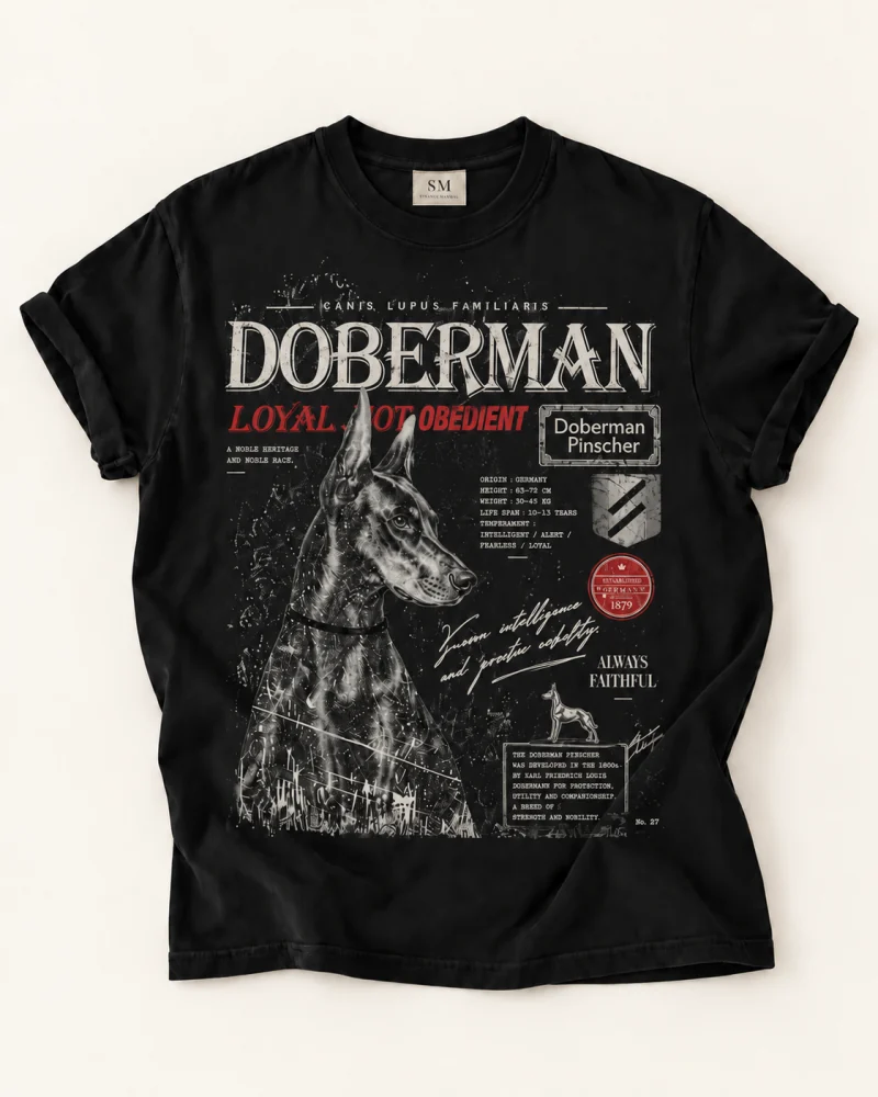 Doberman Graphic T-shirt — main view