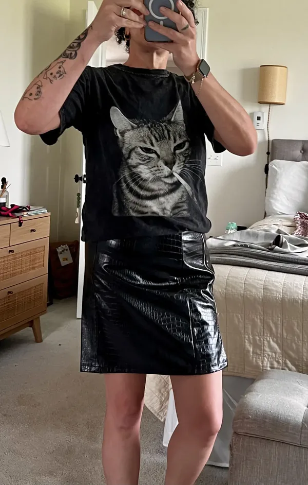 Off to Cause a Kerfuffle Penguin Scooter T-shirt customer review