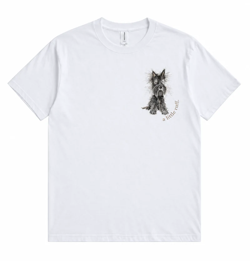 Complete front view of A Little Ruff Dog T-Shirt