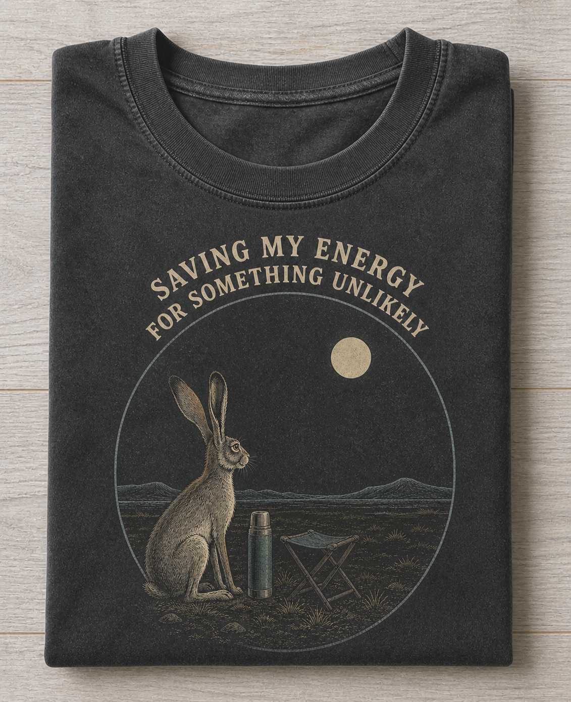 Saving My Energy for Something Unlikely Springhare T-shirt