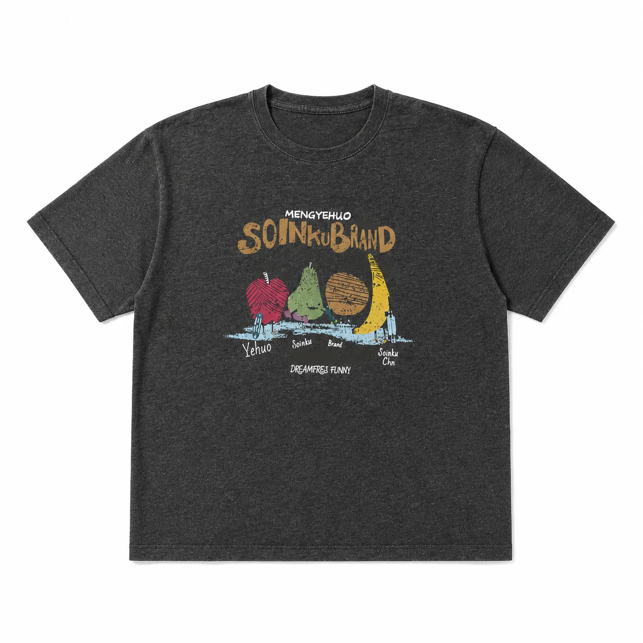 Funny Fruit Band Graphic T-shirt