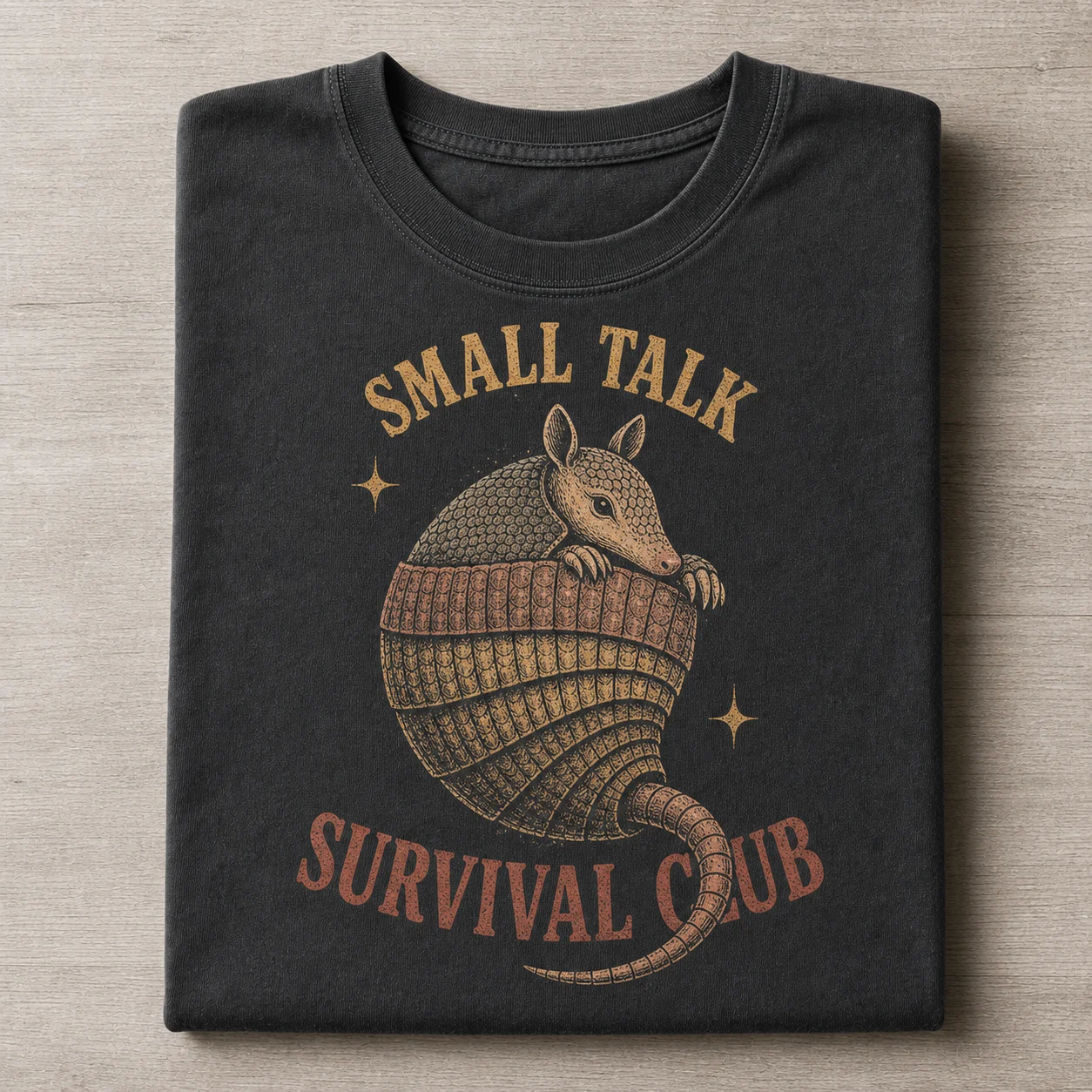 Small Talk Survival Club Armadillo T-shirt