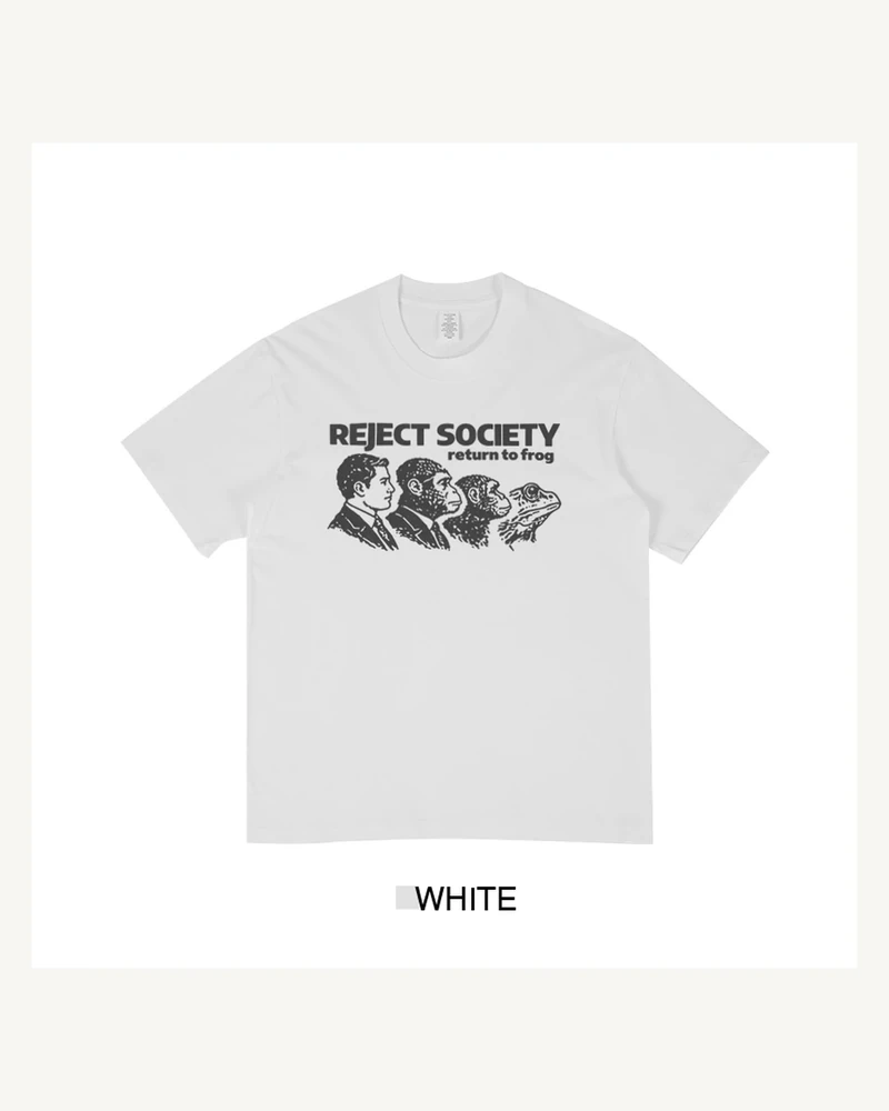 White T-shirt with front graphic print