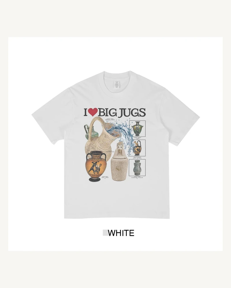 White T-shirt with front graphic print