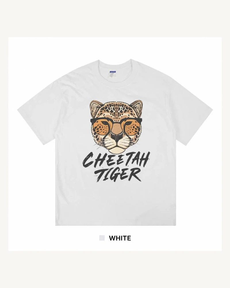 White T-shirt with front graphic print