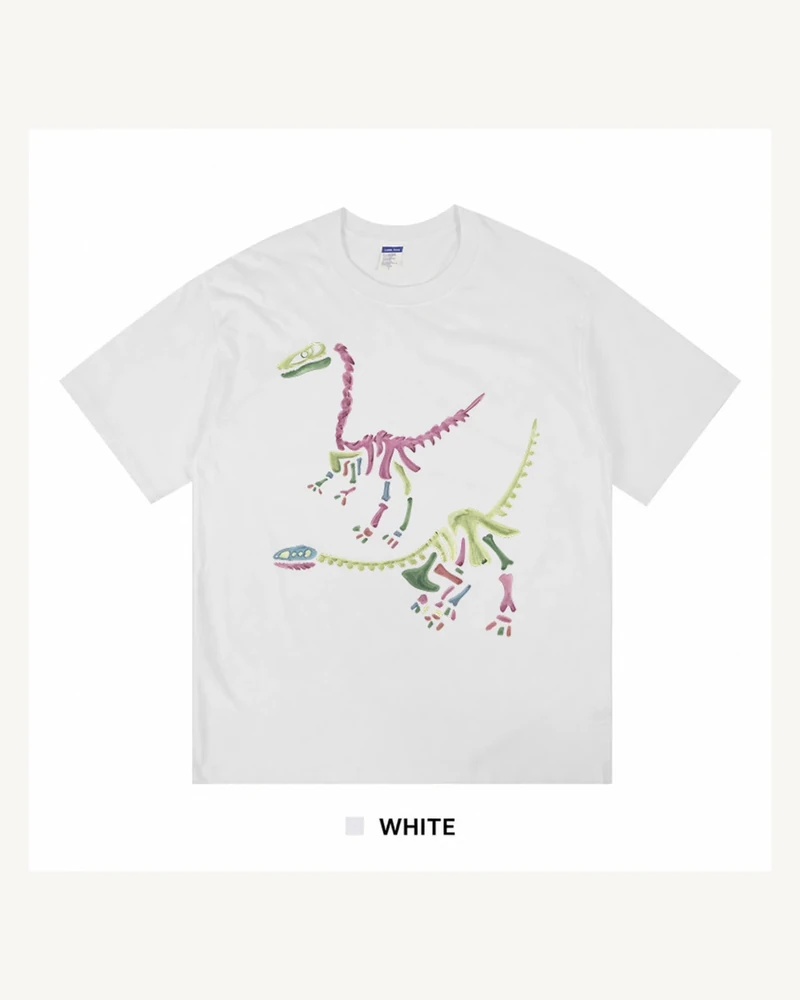 White T-shirt with front graphic print