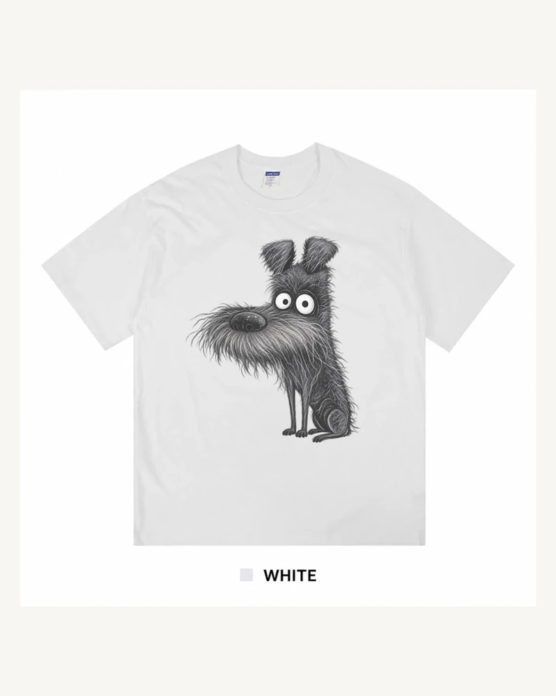 White T-shirt with front graphic print